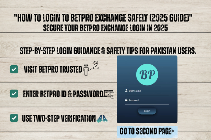 How to Login to BetPro Exchange Safely (2025 Guide)